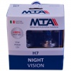 Галогеновые лампы MTA H7 12V 55W PX26D NIGHT VISION +80% (2 шт.) (60148)  - "Модная Тачка" магазин автоэлектроники
