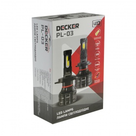 LED лампы DECKER PL-03 H13 H/L 5000K, 2 шт