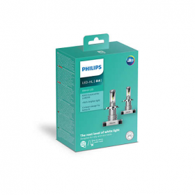 Комплект автомобильных светодиодных LED ламп Philips LED H4 Ultion LED +160% (11342ULWX2)
