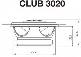 Автоакустика JBL Club 3020
