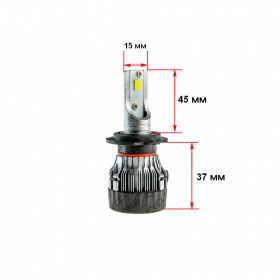 Комплект автомобильных светодиодных LED ламп Cyclon H7 lens, 5000K 5000Lm type 19