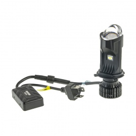 Комплект автомобильных светодиодных LED ламп-линз DECKER GL-01 PRO H4 6K H/L, 2 шт