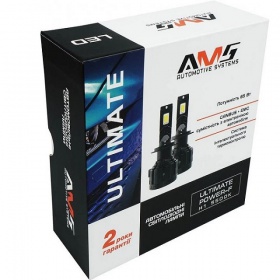 Комплект автомобильных светодиодных LED ламп AMS ULTIMATE POWER-F H1 5500K Canbus, 2 шт