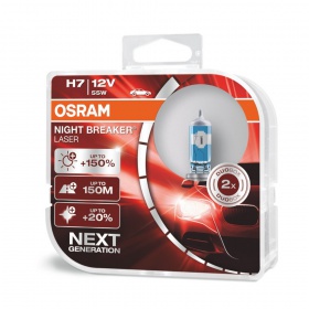 Галогеновые лампы Osram H7 12V 55W PX26d  NL+150% laser Hard Duopet (64210 NL-HCB)
