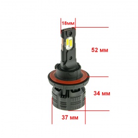 LED лампы DECKER PL-03 H13 H/L 5000K, 2 шт