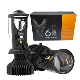 Комплект автомобильных светодиодных Bi-LED ламп-линз Y6D H4 35/45W (2 шт) - "Модная Тачка" магазин автоэлектроники