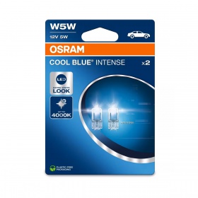 Лампы Osram W5W 12V 5W W2,1x9,5d Cool Blue Intense Next Gen2+100% (2825CBN-02B) - "Модная Тачка" магазин автоэлектроники