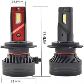 Комплект автомобильных светодиодных LED ламп SIGMA X3 45W H7 CSP