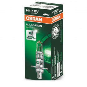 Галогеновая лампа Osram H1 12V 55W P14,5s ALS+30% (всесезонная) (64150 ALS)