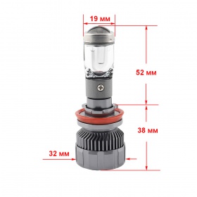 LED лампы-линзы Cyclone G10 H11 30W (2шт)