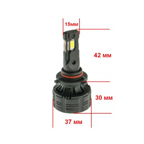 Комплект автомобильных светодиодных LED ламп DECKER PL-03 HB3 9005 5000K, 2 шт