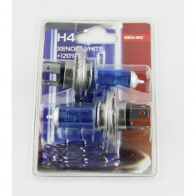 Галогеновые лампы Sho-Me H4 4300K +120 (арт. 11003) - "Модная Тачка" магазин автоэлектроники