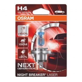 Галогеновая лампа Osram H4 12V 60/55W P43t NL+150% Blister01 (64193 NL-01B)