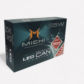Комплект автомобильных светодиодных LED ламп MICHI MI LED Can H4 Hi/Low (5500K) - 55W, 2 шт