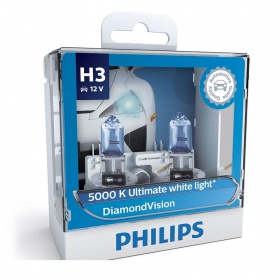 Галогеновые лампы Philips H3 12V 55W PK22S DIAMONDVISION (Set-2 pcs.) (12336DV-S2)
