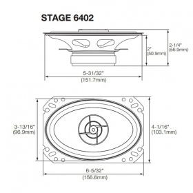 Автоакустика JBL Stage 6402