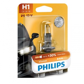 Галогеновая лампа Philips H1 12V 55W P14.5S PREMIUM (blister - 1 pc.) (12258 PR-B1)