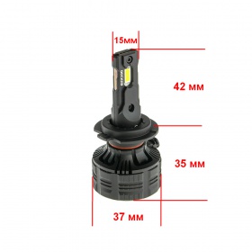 Комплект автомобильных светодиодных LED ламп DECKER PL-03 H7 5000K, 2 шт