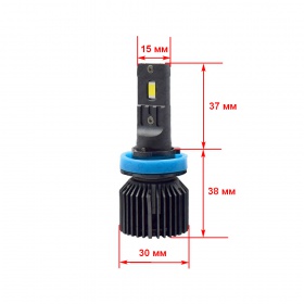 Комплект автомобильных светодиодных LED ламп CYCLONE H11 6000K TYPE 45, 2 шт