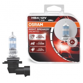 Галогеновые лампы Osram HB4 9006 12V 51W P22d NBU Plus+110% unlimited Hard Duopet (9006 NBU H. D.)