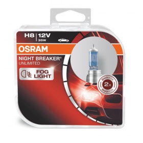 Галогеновые лампы Osram H8 12V 35W PGJ19-2 NBU Plus+110% unlimited Hard Duopet (64212 NBU-HCB)