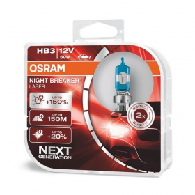 Галогеновые лампы Osram HB3 12V 60W P20d NBR Plus+150% Hard Duopet (9005 NL-HCB)