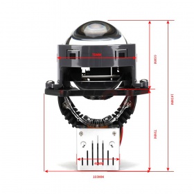 Комплект автомобильных светодиодных Bi-LED линз CYCLONE BL 3.0" P5 PRO 60W (2 шт)