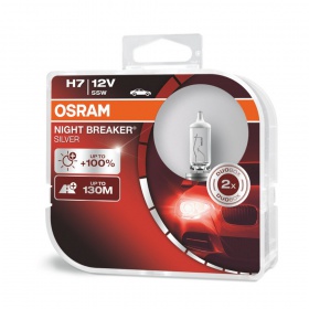 Галогеновые лампы Osram H7 12V 55W PX26d  NBS+100% Night Breaker Silver Hard Duopet (64210 NBS-HCB)