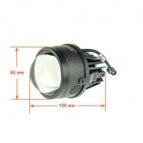 Комплект автомобильных светодиодных Bi-LED линз Cyclone BF01 3.0" 6000K