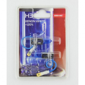 Галогеновые лампы Sho-Me H3 4300K +120 (арт. 11002) - "Модная Тачка" магазин автоэлектроники
