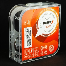 Комплект автомобильных светодиодных LED ламп DriveX AL-01 HB3 (9005) 6000K, 2 шт