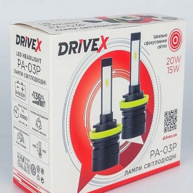 Комплект автомобильных светодиодных LED ламп DriveX PA-03P H7 6000K 20W, 2 шт