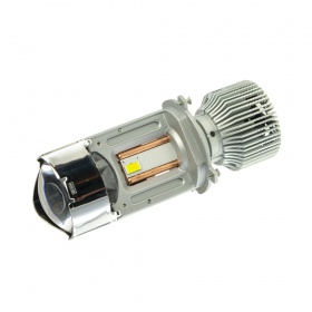 Комплект автомобильных светодиодных Bi-LED ламп-линз CYCLONE LED G11 H4 50W (2 шт) - "Модная Тачка" магазин автоэлектроники