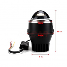 Комплект автомобильных светодиодных Bi-LED линз ПТФ CYCLONE LED FOG 3.0" 4300K (2 шт)