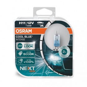 Галогеновые лампы Osram H11 12V 55W PGJ19-2 Cool Blue Intense Next Gen 5000k Hard Duo (64211CBN-HCB) - "Модная Тачка" магазин автоэлектроники